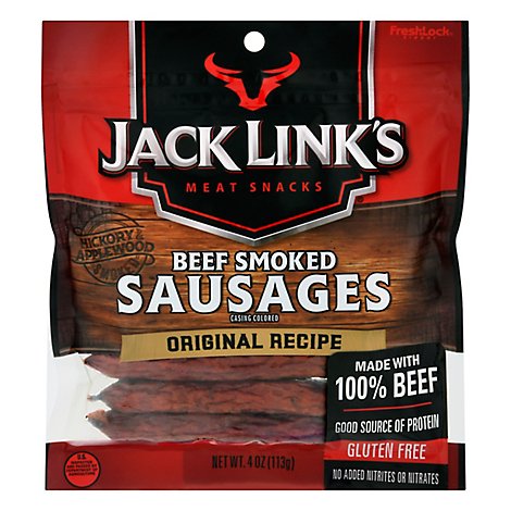 Jack Links Smoked Beef Original Sausage - 4 Oz