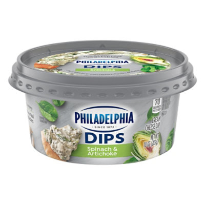 Philadelphia Dips Spinach & Artichoke Cream Cheese Dip - 10 Oz