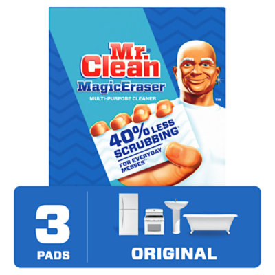 Mr. Clean Magic Eraser Cleaning Pads Original With Durafoam - 3 Count