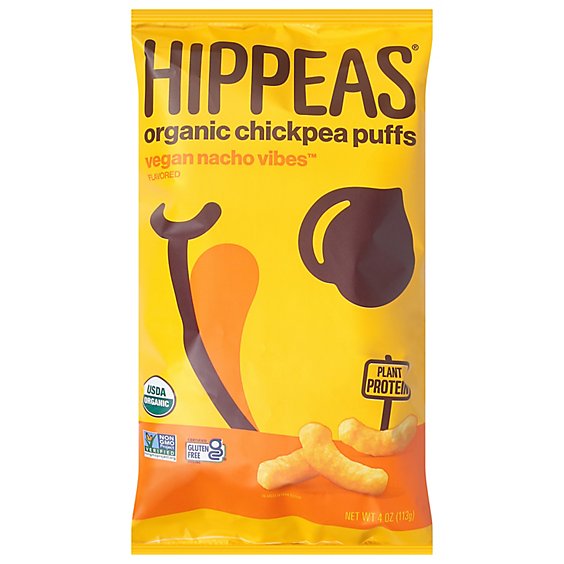 Hippeas Organic Chickpea Puffs Nacho Vibes - 4 Oz