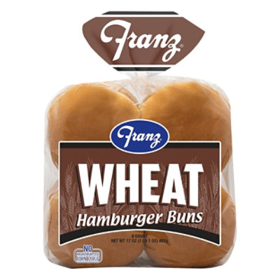 Franz Hamburger Buns Wheat 8 Count - 17 Oz