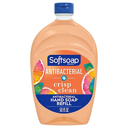 Softsoap Antibacterial Liquid Hand Soap Refill Crisp Clean - 50 Fl. Oz. - Image 2