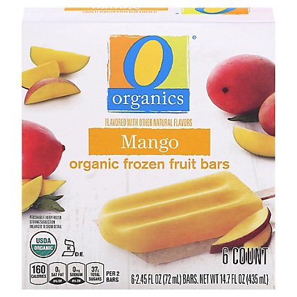 O Organics Fruit Bar Mango - 6-2.45 Fl. Oz. - Image 3