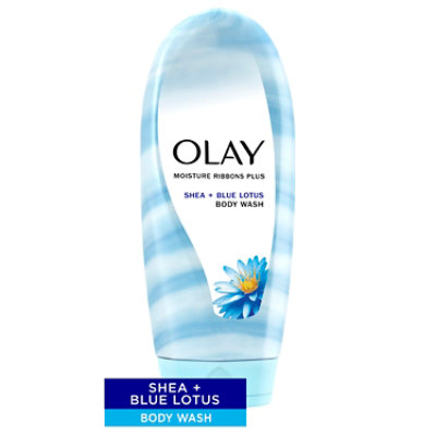 Olay Moisture Ribbons Plus Body Wash with Shea + Blue Lotus - 18 Fl. Oz.