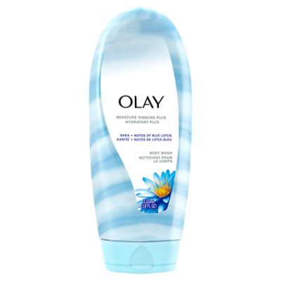 Olay Moisture Ribbons Plus Body Wash with Shea + Blue Lotus - 18 Fl. Oz. - Image 6