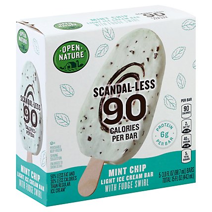 Open Nature Ice Cream Bar Scandaless Mint Chip - 5-3.0 Fl. Oz. - Image 1