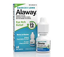 Alaway Itch Relief Antihistamine Eye Drops Twin Pack - 0.34 Fl. Oz.