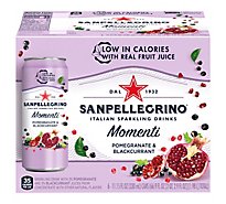 Sanpellegrino Sparkling Drinks Italian Pomegranate & Blackcurrant - 6-11.15 Fl. Oz.