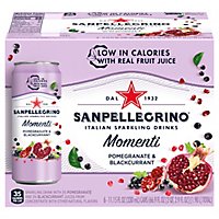 Sanpellegrino Sparkling Drinks Italian Pomegranate & Blackcurrant - 6-11.15 Fl. Oz. - Image 1