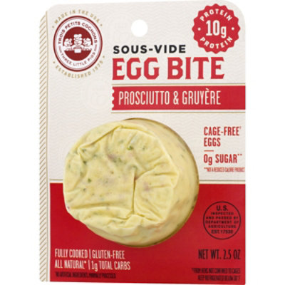 Three Little Pigs Prosciutto & Gruyere Sous Vide Egg Bite - .156 Lb - Image 4