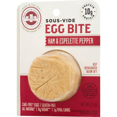 Three Little Pigs Ham & Espelette Pepper Sous Vide Egg Bite - .156 Lb - Image 4