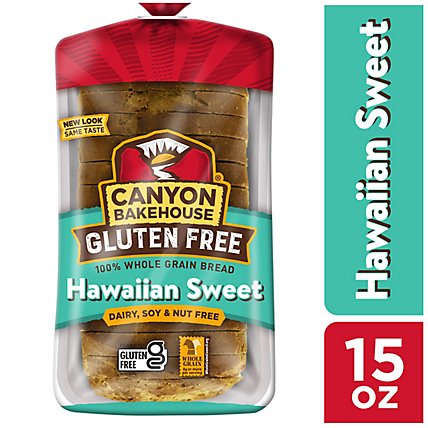 Canyon Bakehouse Hawaiian Sweet Gluten Free Whole Grain Sandwich Bread Fresh - 15 Oz - Image 1