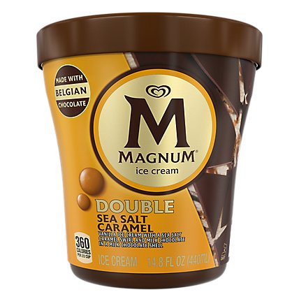 Magnum Double Sea Salt Caramel Ice Cream Tub - 14.8 Oz - Image 1