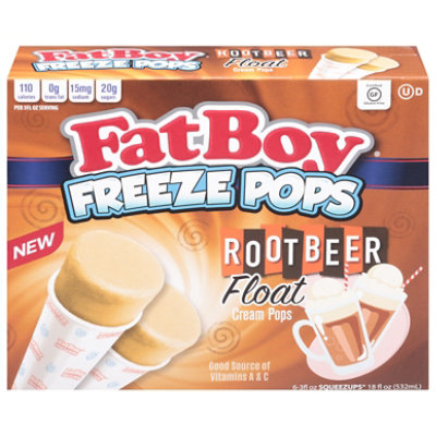 FatBoy Freeze Pops Root Beer - 6-3 Fl. Oz. - carrsqc