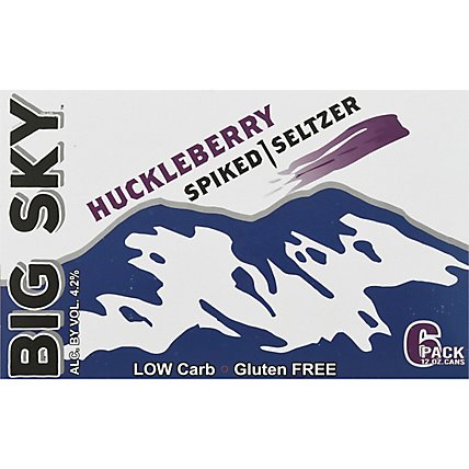 Big Sky Spiked Seltzer Huckleberry In Cans - 6-12 Fl. Oz. - Image 4