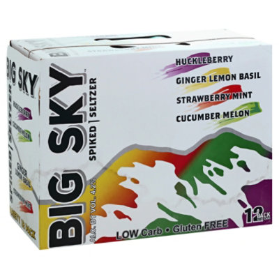 Big Sky Spiked Seltzer Mixed In Cans - 12-12 Fl. Oz.