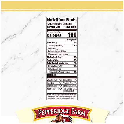 Pepperidge Farm Rolls Butter - 15 Oz - Image 4