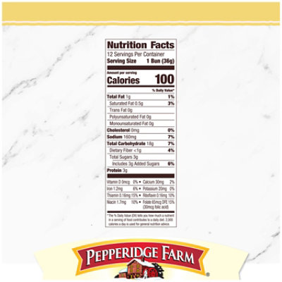 Pepperidge Farm Bakery Classics Butter Slider Buns - 15 Oz - Image 3