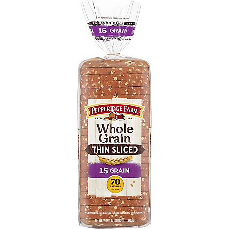Pepperidge Farm Bread 15 Grain Whole Grain - 22 Oz