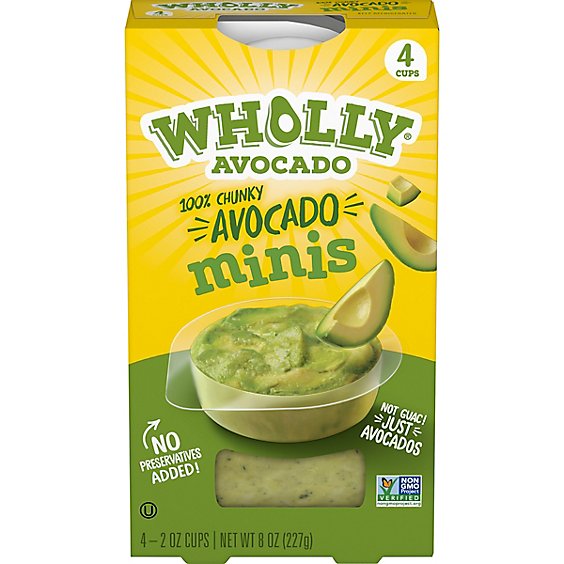 Wholly Avocado Mini Guacamole Chunky - 8 Oz