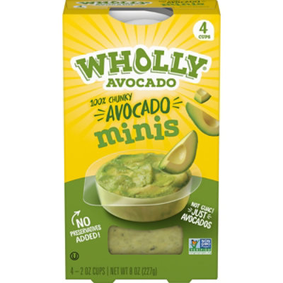 Wholly Avocado Mini Guacamole Chunky - 8 Oz