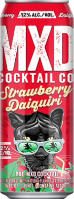 MXD Cocktail Strawberry Daiquiri Cans - 16 Fl. Oz. - Image 1