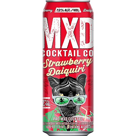 MXD Cocktail Strawberry Daiquiri Cans - 16 Fl. Oz.