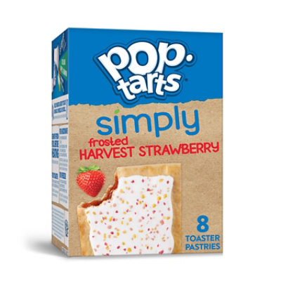 Simply Pop-Tarts Toaster Pastries Frosted Harvest Strawberry - 13.5 Oz