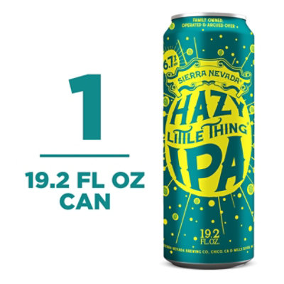 Sierra Nevada Hazy Little Thing IPA Craft Beer In Can - 19.2 Oz - Image 1