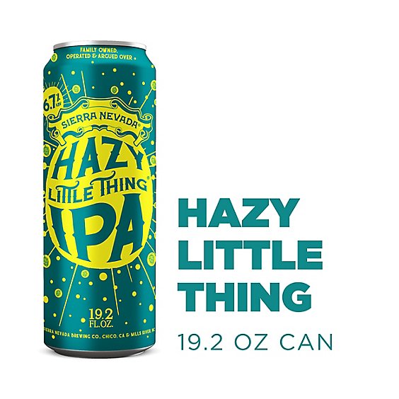 Sierra Nevada Hazy Little Thing IPA Beer In Can - 19.2 Oz