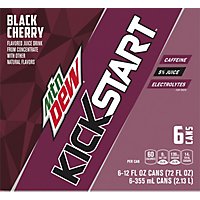 Mtn Dew Kickstart Flavored Sparkling Juice Beverage Black Cherry - 72 Fl. Oz. - Image 2