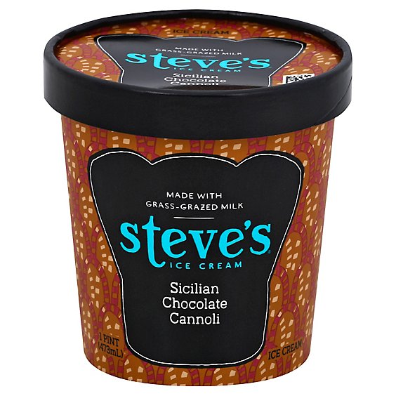 Steves Sicilian Chocolate Cannoli Ice Cream - Pint