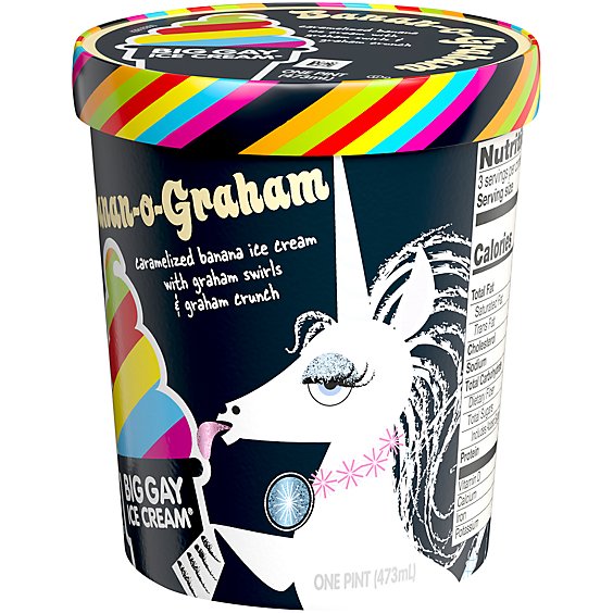 Big Gay Ice Cream Banan O Graham 1 Pint - 473 Ml