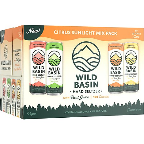 Wild Basin Boozy Sparkling Mixed In Cans - 12-12 Fl. Oz.