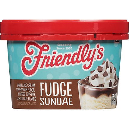 Friendly's Original Fudge Ice Cream Sundae Cup - 6 Oz - Image 1