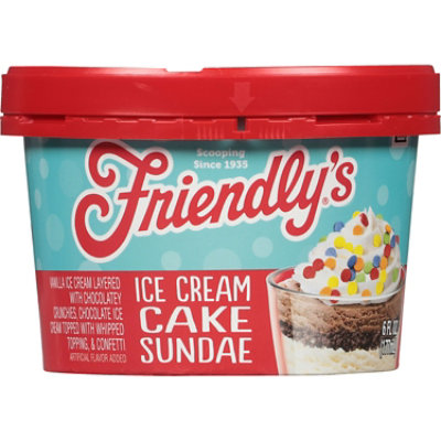 Friendly's Ice Cream Cake Sundae Cup - 6 Oz - Image 1