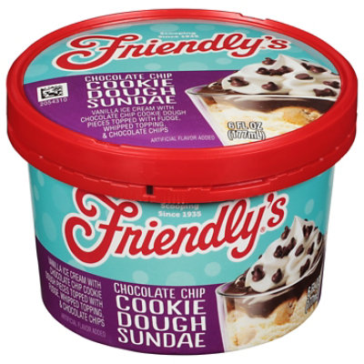 Friendly's Ice Cream Chocolate Chip Cookie Dough Sundae Cup - 6 Fl. Oz. - Image 4