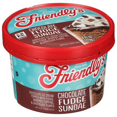 Friendly's Original Chocolate Fudge Ice Cream Sundae Cup - 6 Oz