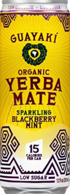 Sparkling Yerba Mate,blackberry Mint,org - 12 Fl. Oz. - Image 1