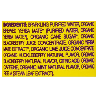 Sparkling Yerba Mate,blackberry Mint,org - 12 Fl. Oz. - Image 4