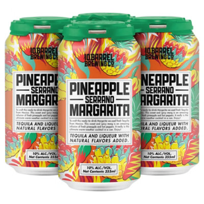 10 Barrel Rtd Pineapple Margarita Can - 4-12 Fl. Oz. - Image 2