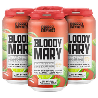 10 Barrel Brewing Co. Bloody Mary In Cans - 4-12 Fl. Oz.