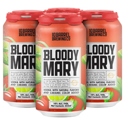 10 Barrel Brewing Co. Rtd Bloody Mary Can - 4-12 Fl. Oz.