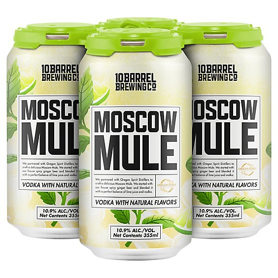10 Barrel Brewing Co. Moscow Mule In Cans - 4-12 Fl. Oz.