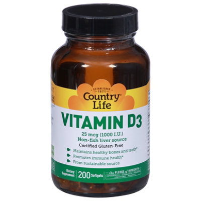 Vitamin D3 1000iu Large 200 Sg - 200 Count - Image 3