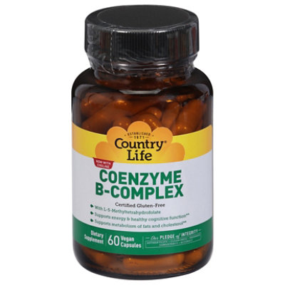 Coenzyme B Complex Vcaps - 60 Count - Image 3