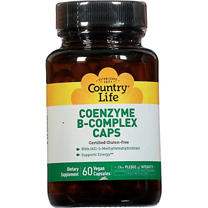 Coenzyme B Complex Vcaps - 60 Count - Image 2