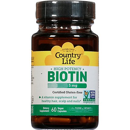High Potency Biotin 5mg - 60 Count - Image 2