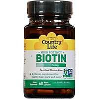 High Potency Biotin 5mg - 60 Count - Image 2