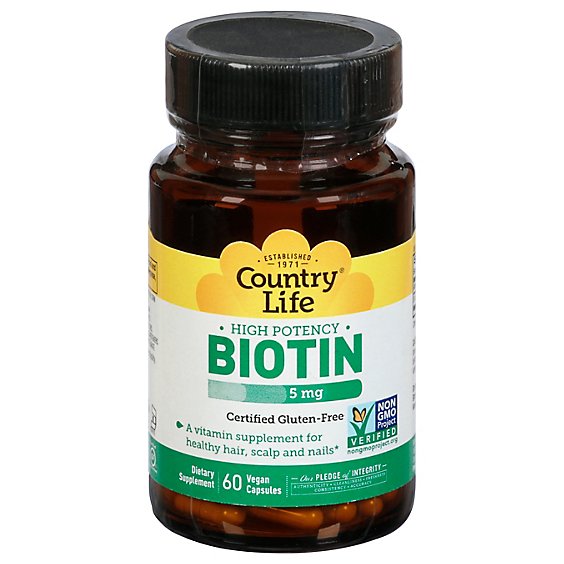 High Potency Biotin 5mg - 60 Count